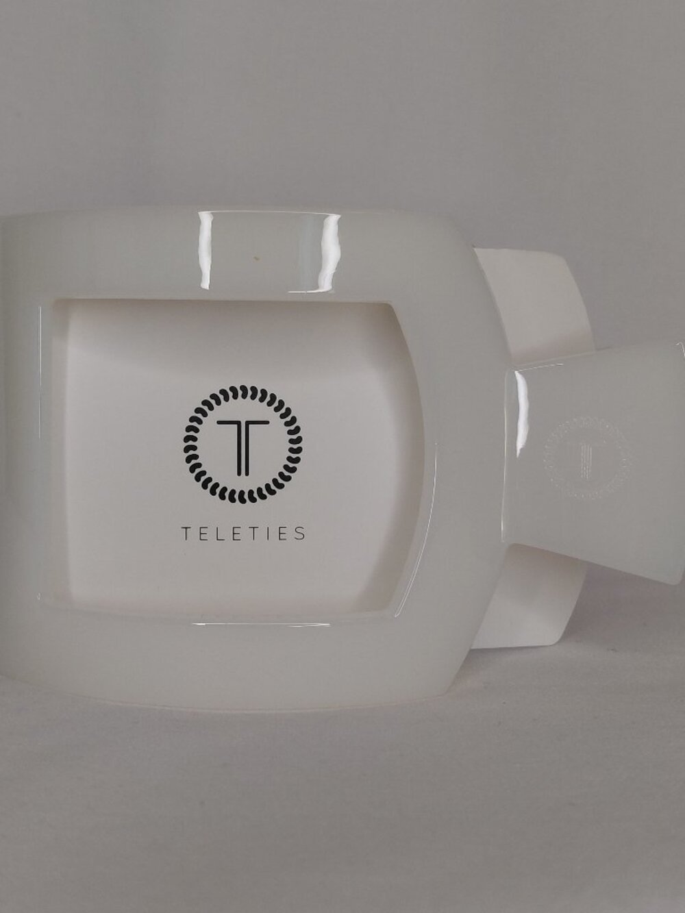 Teleties - Flat Back Hair Clip - White